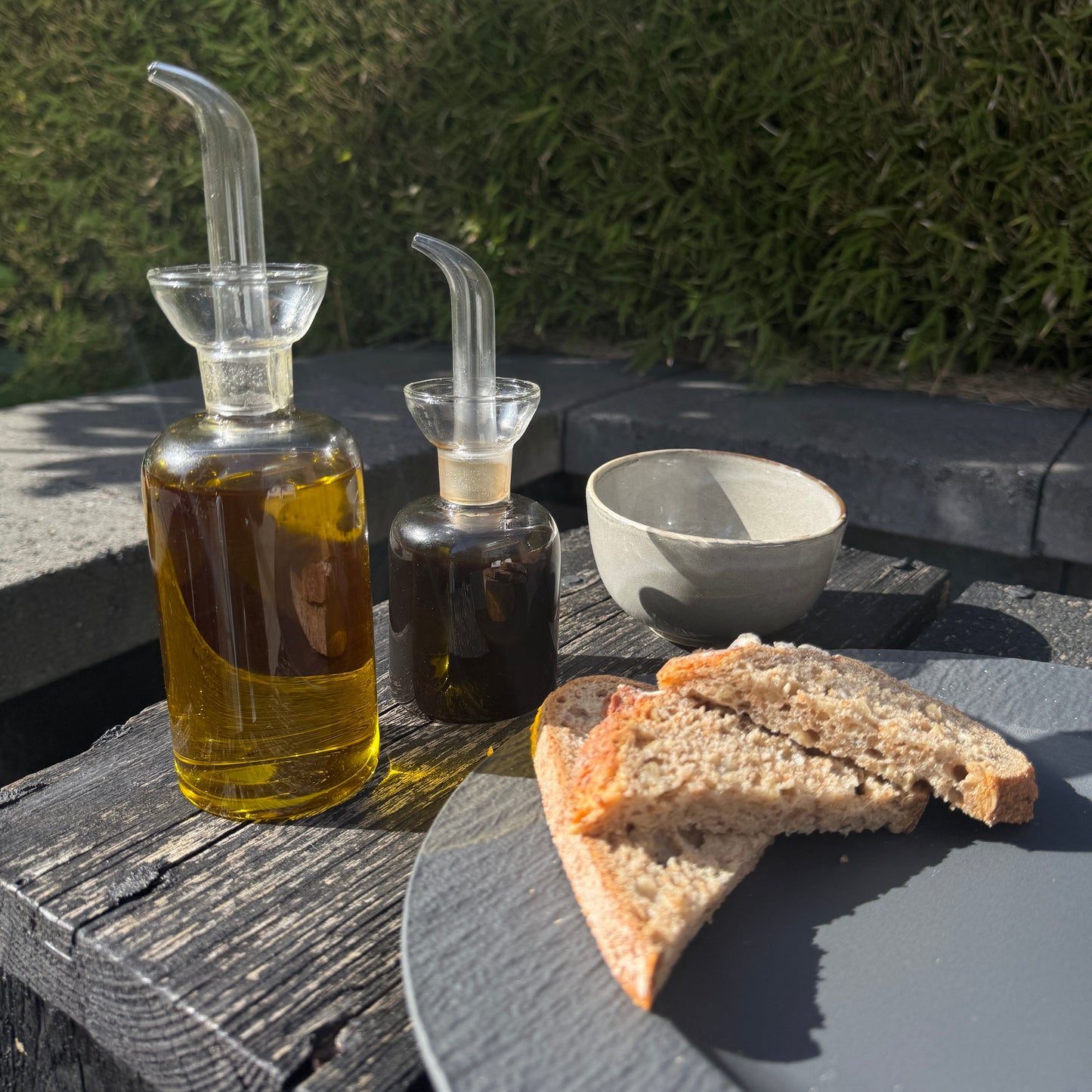 Glazen Olijf Olie Schenkfles